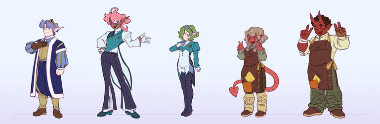 My Life As A Peasant Elf Girl - Side Characters Lineup